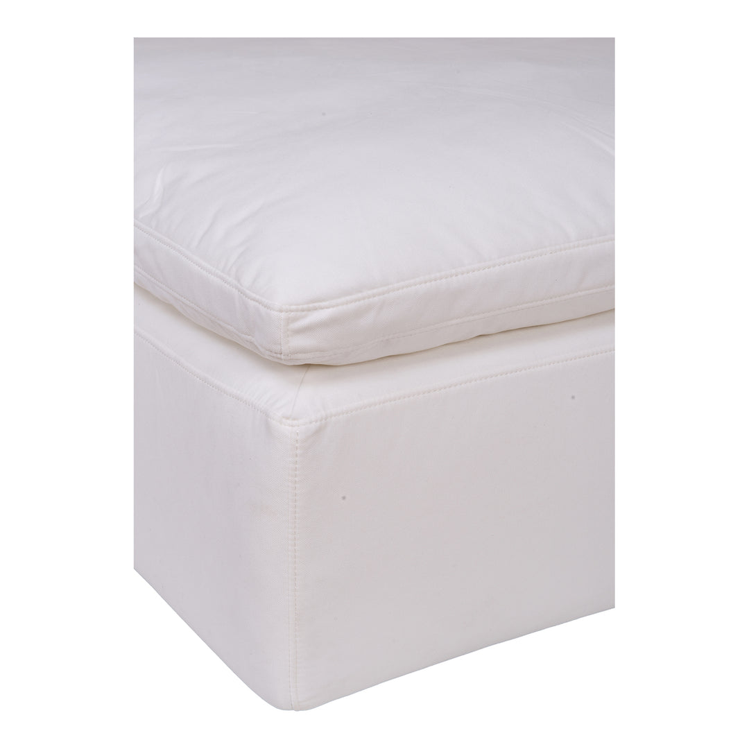 American Home Furniture | Moe's Home Collection - Clay Ottoman Performance Fabric White