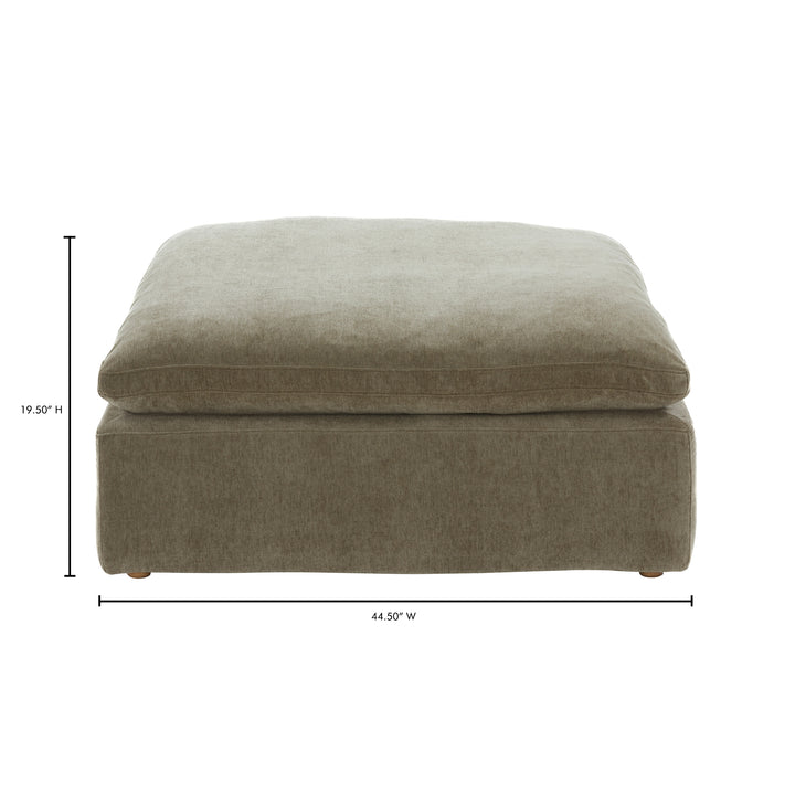 American Home Furniture | Moe's Home Collection - Clay Ottoman Performance Fabric Desert Sage