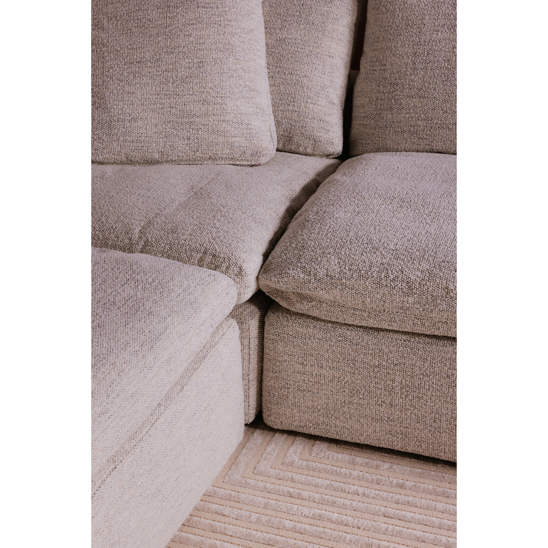 American Home Furniture | Moe's Home Collection - Clay Ottoman Performance Fabric Coastside Sand