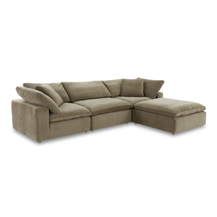 American Home Furniture | Moe's Home Collection - Clay Lounge Modular Sectional Performance Fabric Desert Sage