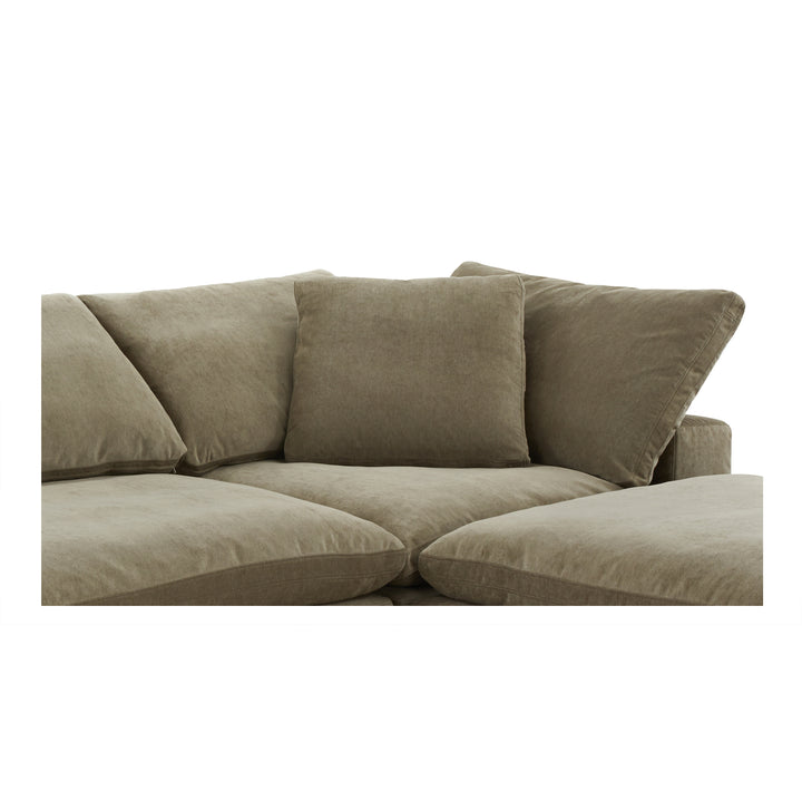 American Home Furniture | Moe's Home Collection - Clay Lounge Modular Sectional Performance Fabric Desert Sage