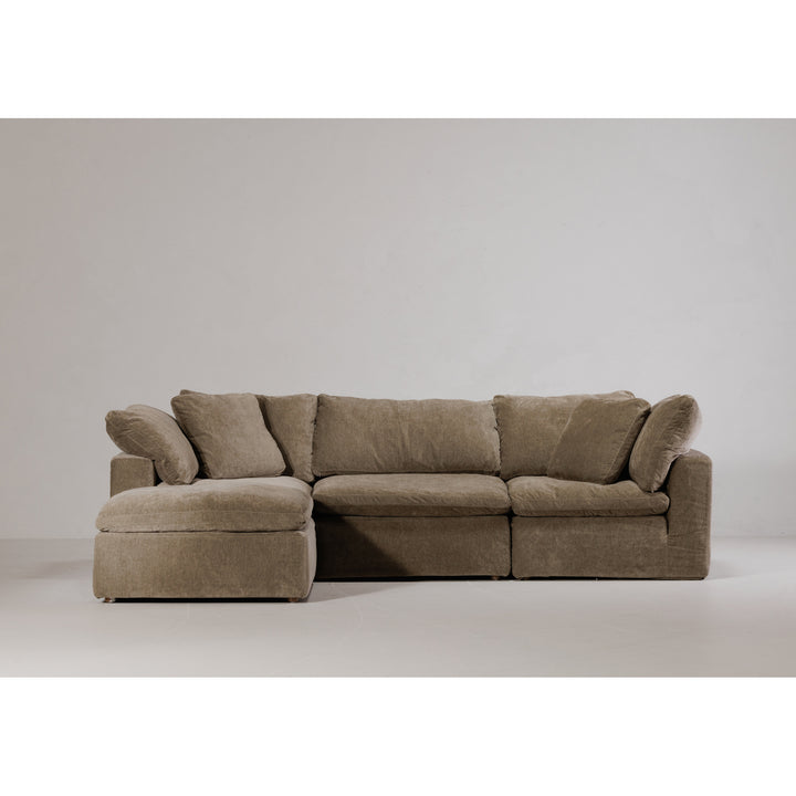 American Home Furniture | Moe's Home Collection - Clay Lounge Modular Sectional Performance Fabric Desert Sage