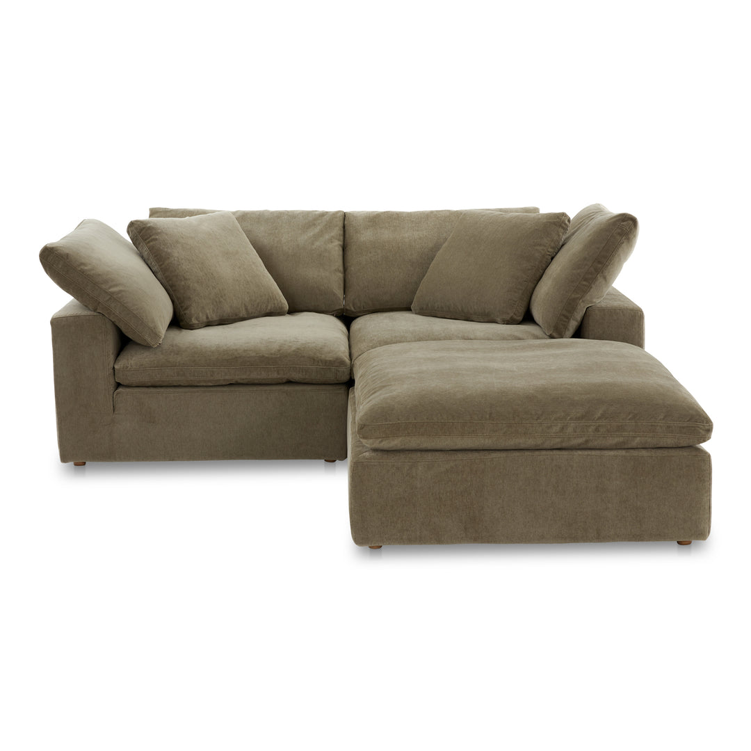 American Home Furniture | Moe's Home Collection - Clay Nook Modular Sectional Performance Fabric Desert Sage