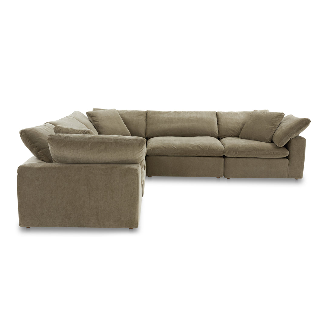 American Home Furniture | Moe's Home Collection - Clay Classic L Modular Sectional Performance Fabric Desert Sage