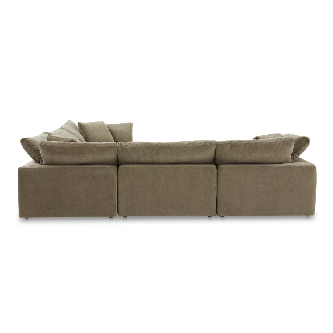 American Home Furniture | Moe's Home Collection - Clay Classic L Modular Sectional Performance Fabric Desert Sage