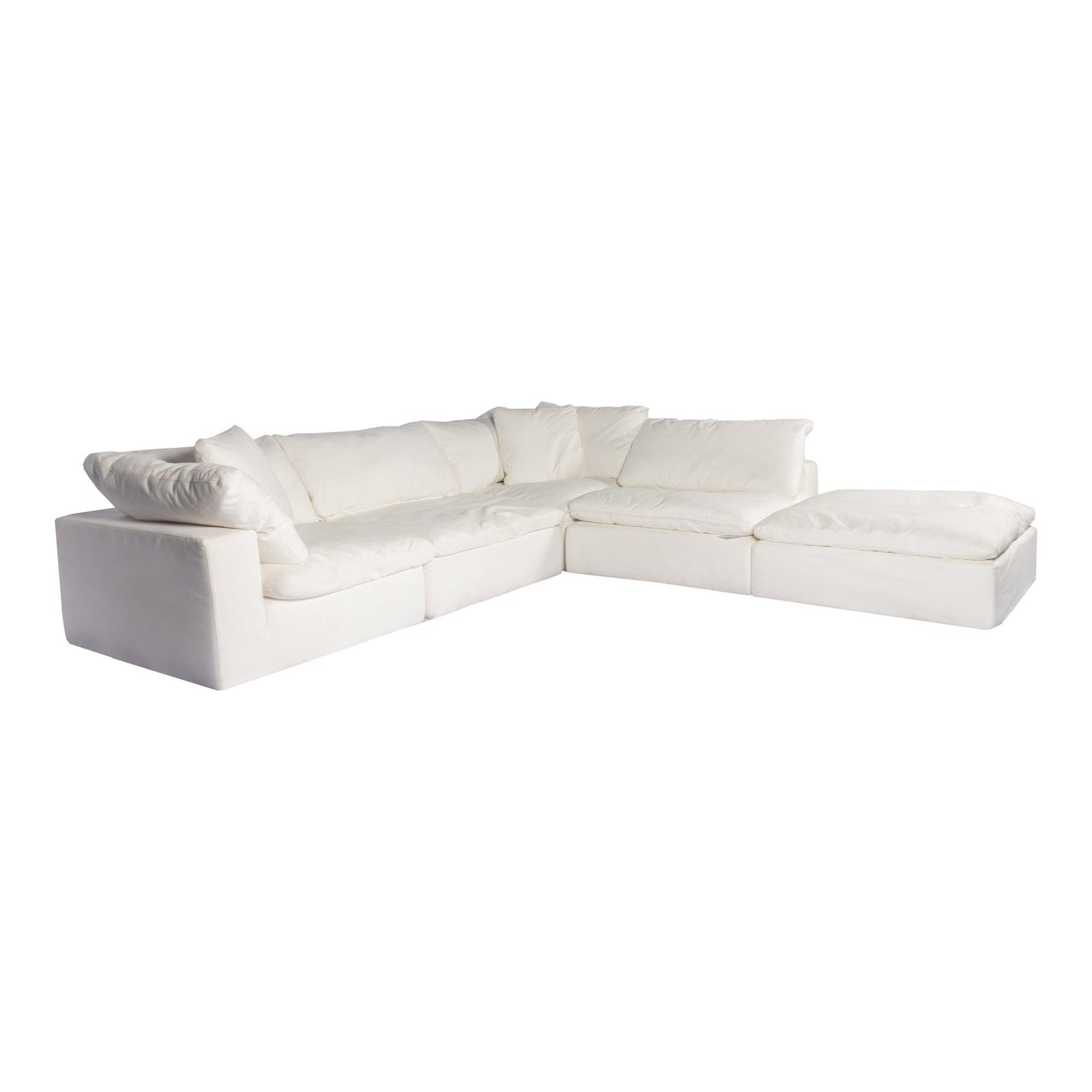 Moe's Home Collection - Clay Dream Modular Sectional Performance Fabric White - YJ-1011-05 | American Home Furniture