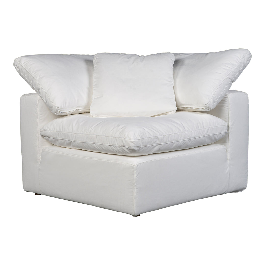 American Home Furniture | Moe's Home Collection - Terra Condo Corner Chair Performance Fabric White