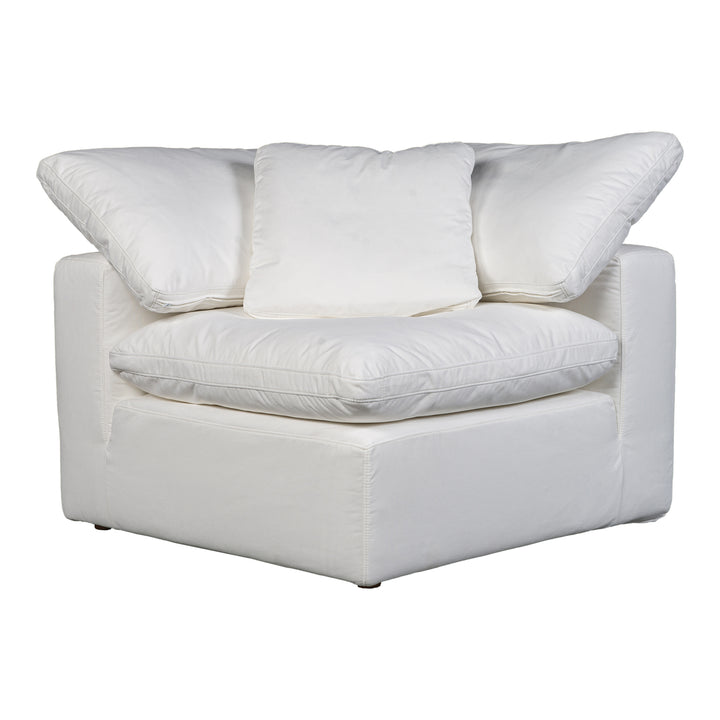 American Home Furniture | Moe's Home Collection - Terra Condo Corner Chair Performance Fabric White