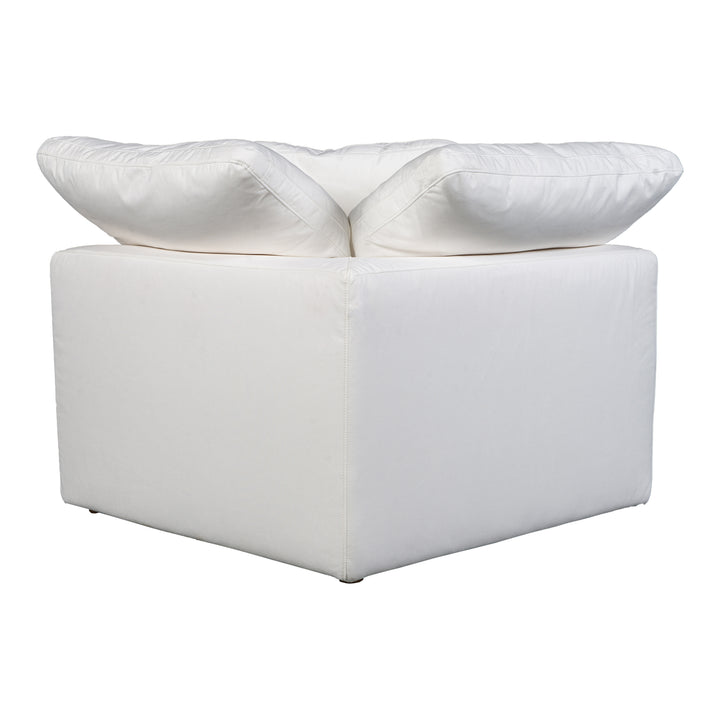 American Home Furniture | Moe's Home Collection - Terra Condo Corner Chair Performance Fabric White