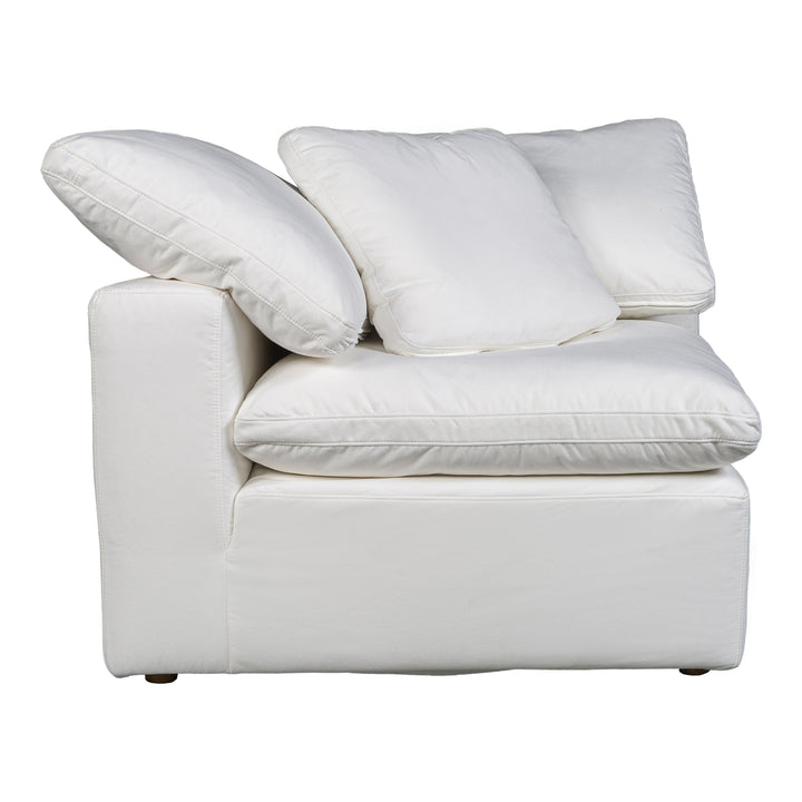 American Home Furniture | Moe's Home Collection - Terra Condo Corner Chair Performance Fabric White