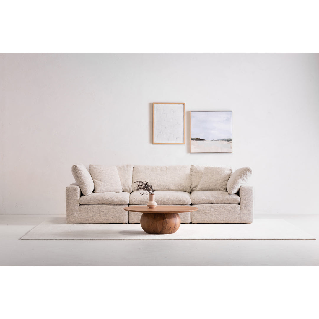 American Home Furniture | Moe's Home Collection - Terra Condo Corner Chair Performance Fabric Coastside Sand
