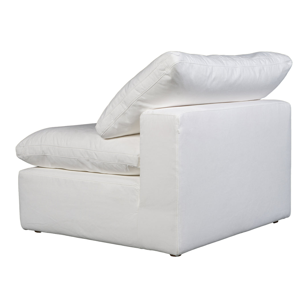 American Home Furniture | Moe's Home Collection - Terra Condo Slipper Chair Performance Fabric White