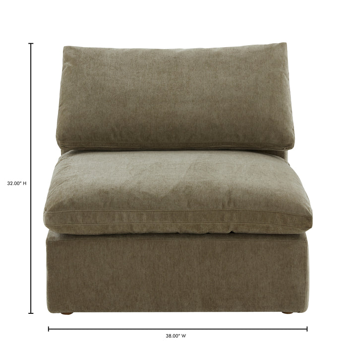 American Home Furniture | Moe's Home Collection - Terra Slipper Chair Performance Fabric Desert Sage