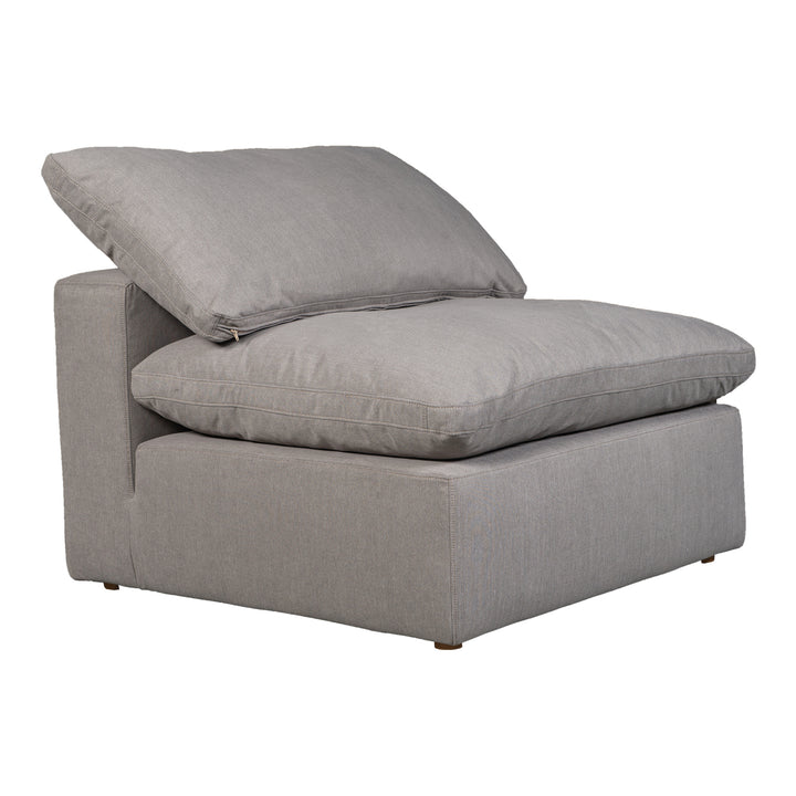 American Home Furniture | Moe's Home Collection - Terra Condo Slipper Chair Performance Fabric Light Grey