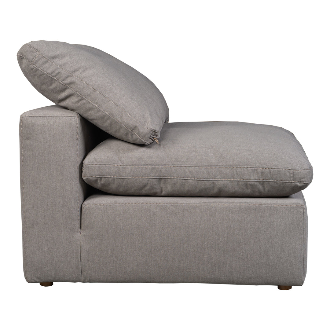 American Home Furniture | Moe's Home Collection - Terra Condo Slipper Chair Performance Fabric Light Grey