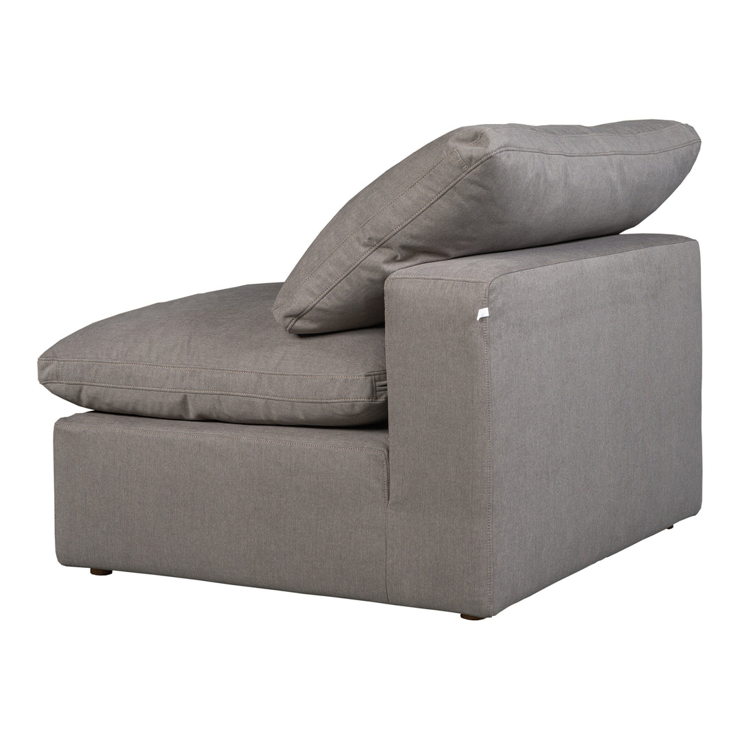 American Home Furniture | Moe's Home Collection - Terra Condo Slipper Chair Performance Fabric Light Grey