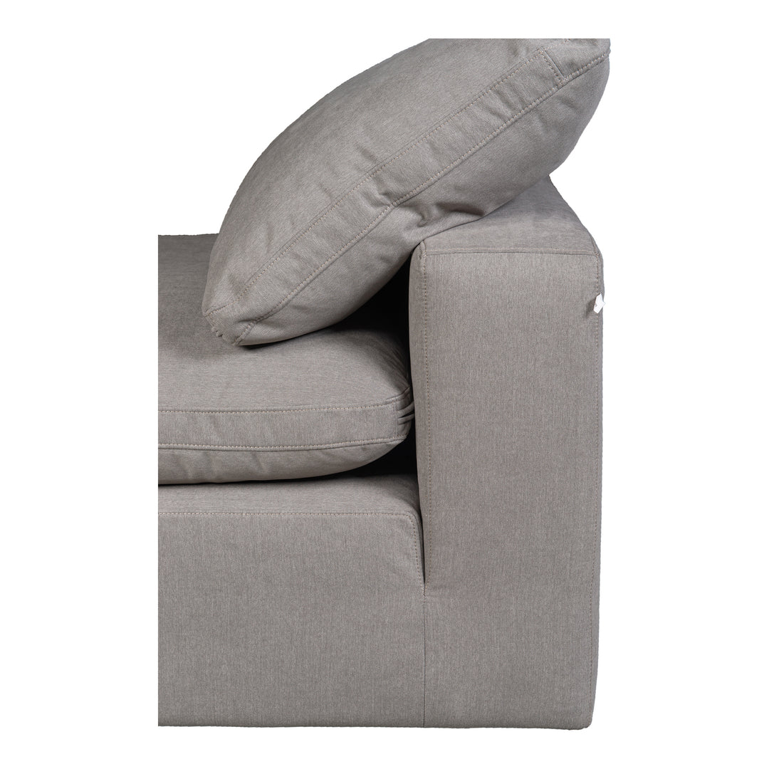 American Home Furniture | Moe's Home Collection - Terra Condo Slipper Chair Performance Fabric Light Grey