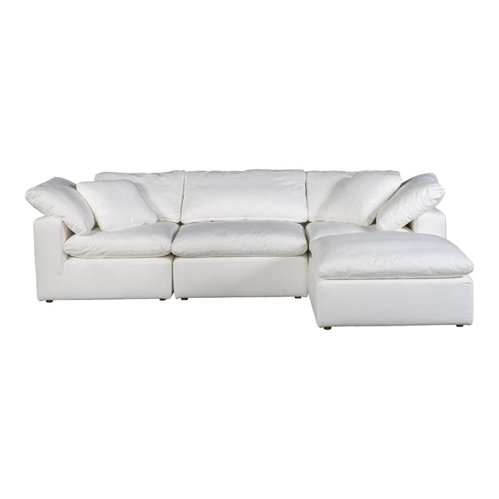 American Home Furniture | Moe's Home Collection - Terra Condo Lounge Modular Sectional Performance Fabric White