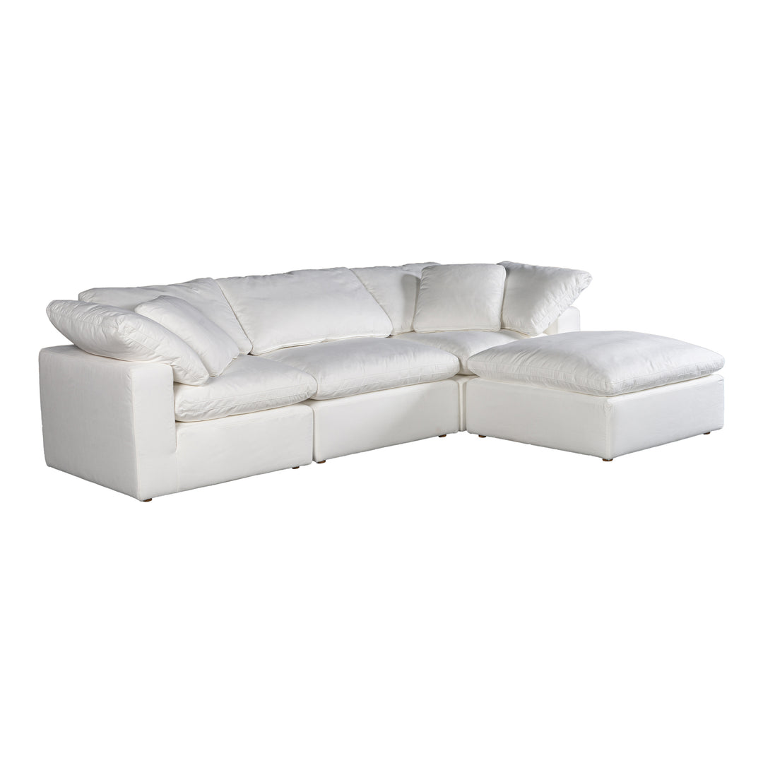 American Home Furniture | Moe's Home Collection - Terra Condo Lounge Modular Sectional Performance Fabric White
