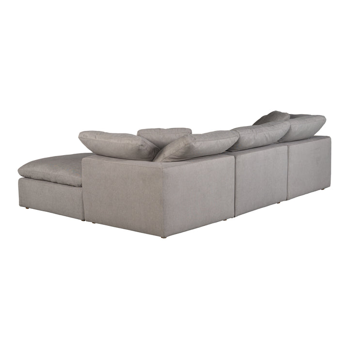 American Home Furniture | Moe's Home Collection - Terra Condo Lounge Modular Sectional Performance Fabric Light Grey