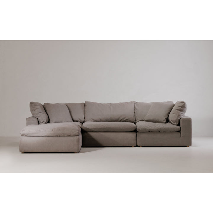 American Home Furniture | Moe's Home Collection - Terra Condo Lounge Modular Sectional Performance Fabric Light Grey