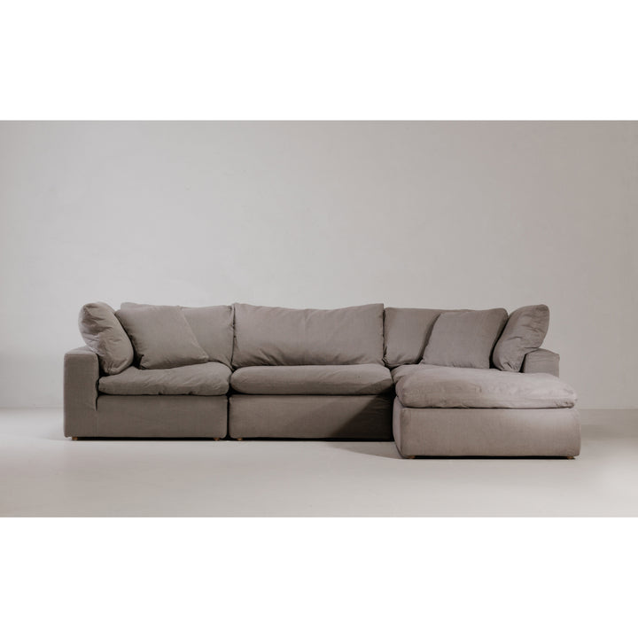 American Home Furniture | Moe's Home Collection - Terra Condo Lounge Modular Sectional Performance Fabric Light Grey