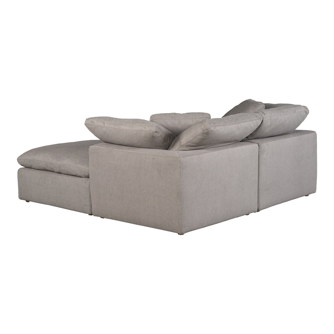 American Home Furniture | Moe's Home Collection - Terra Condo Nook Modular Sectional Performance Fabric Light Grey