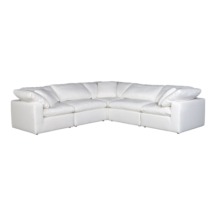 American Home Furniture | Moe's Home Collection - Terra Condo Classic L Modular Sectional Performance Fabric White