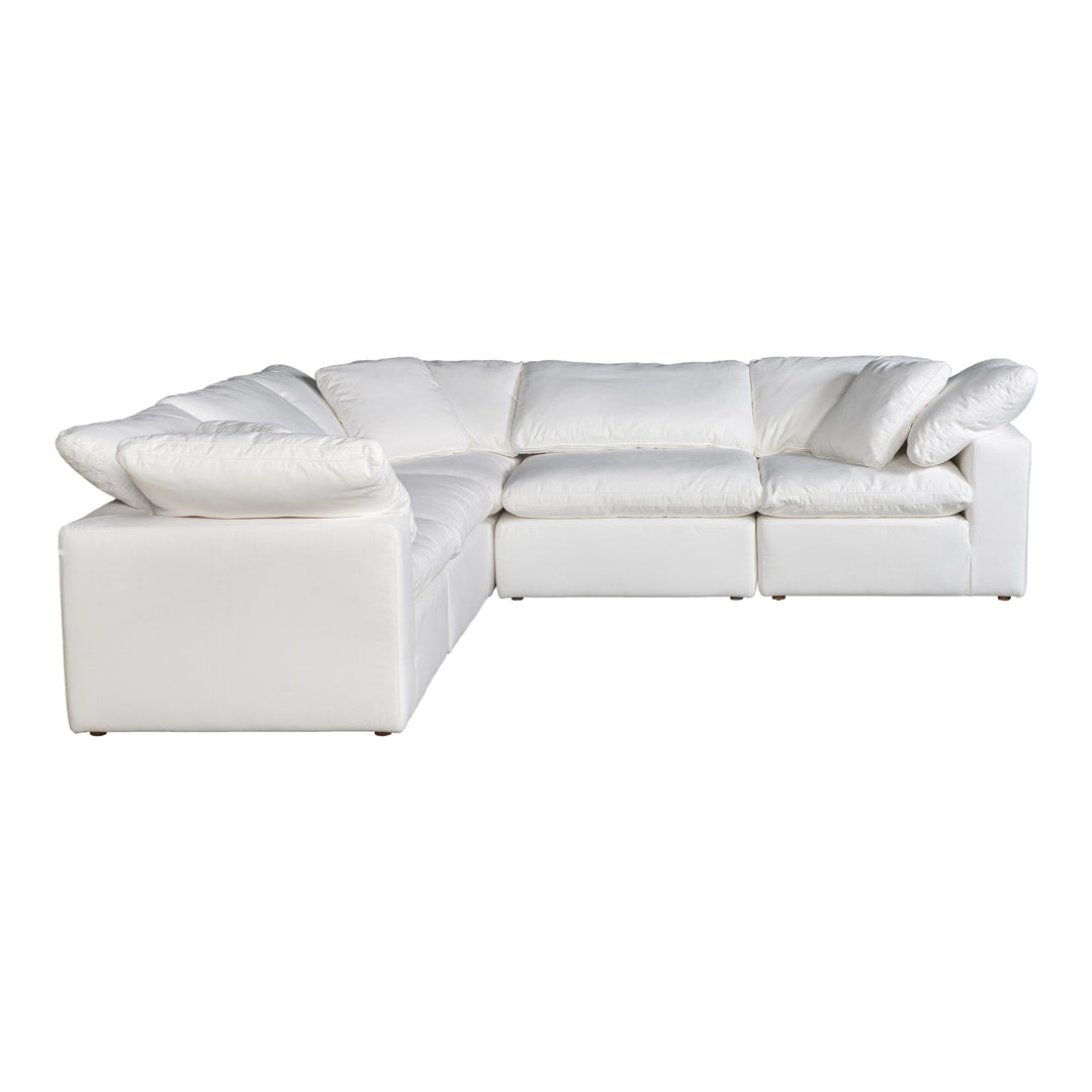 American Home Furniture | Moe's Home Collection - Terra Condo Classic L Modular Sectional Performance Fabric White