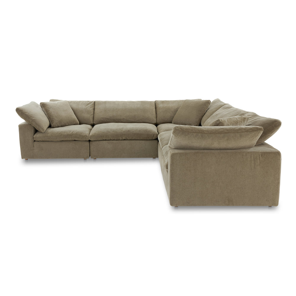American Home Furniture | Moe's Home Collection - Terra Classic L Modular Sectional Performance Fabric Desert Sage