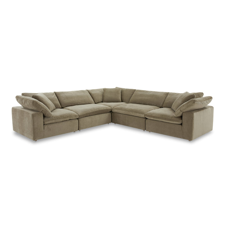 American Home Furniture | Moe's Home Collection - Terra Classic L Modular Sectional Performance Fabric Desert Sage