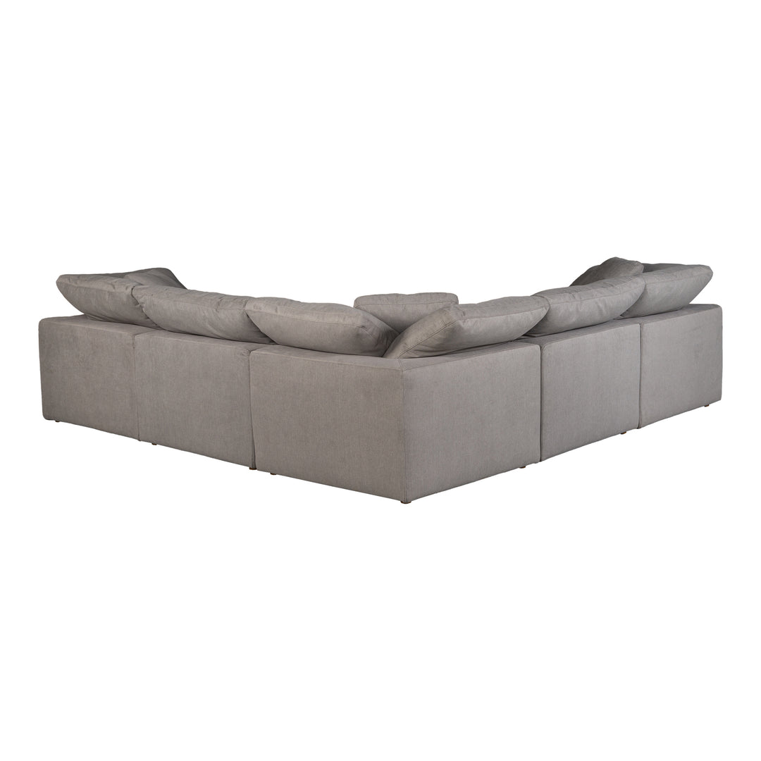 American Home Furniture | Moe's Home Collection - Terra Condo Classic L Modular Sectional Performance Fabric Light Grey