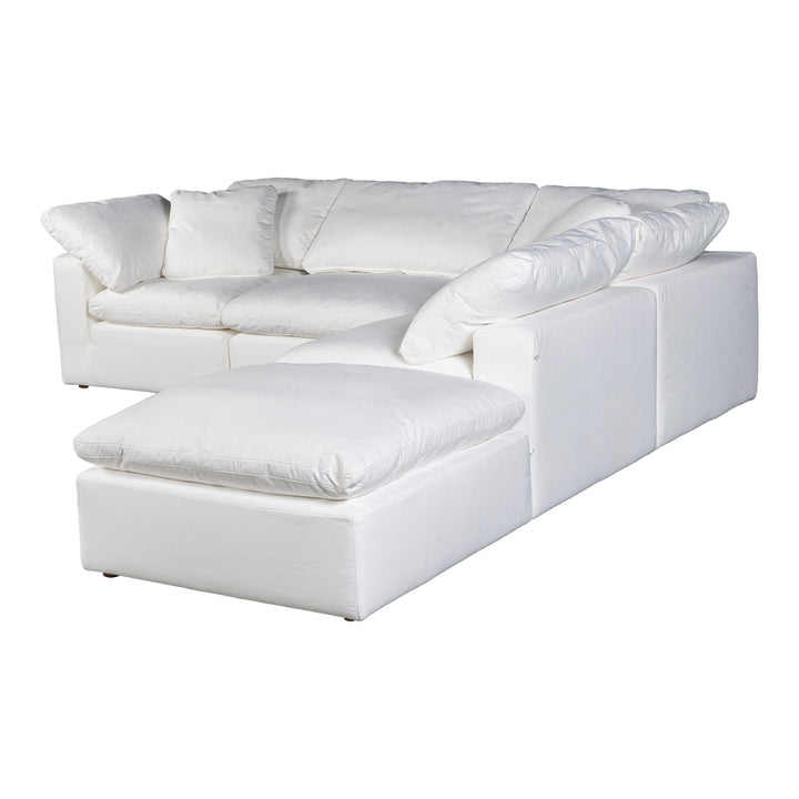 American Home Furniture | Moe's Home Collection - Terra Condo Dream Modular Sectional Performance Fabric White