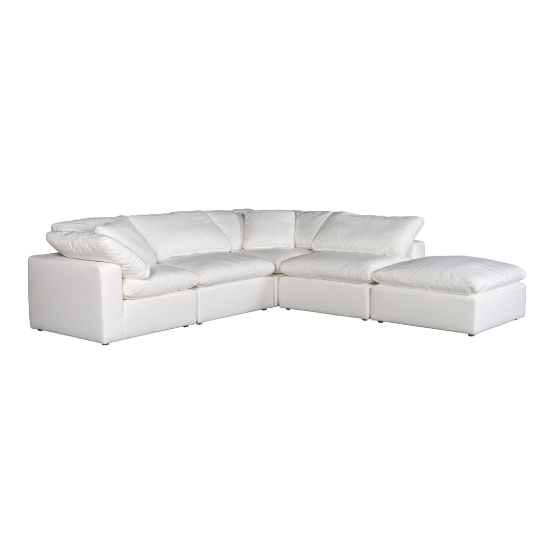 American Home Furniture | Moe's Home Collection - Terra Condo Dream Modular Sectional Performance Fabric White