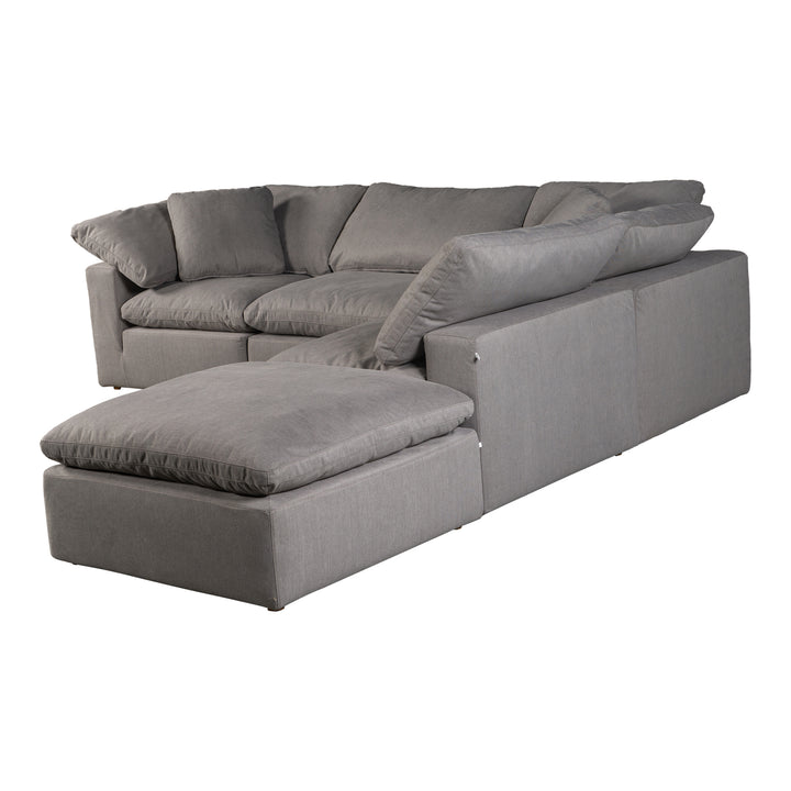 American Home Furniture | Moe's Home Collection - Terra Condo Dream Modular Sectional Performance Fabric Light Grey