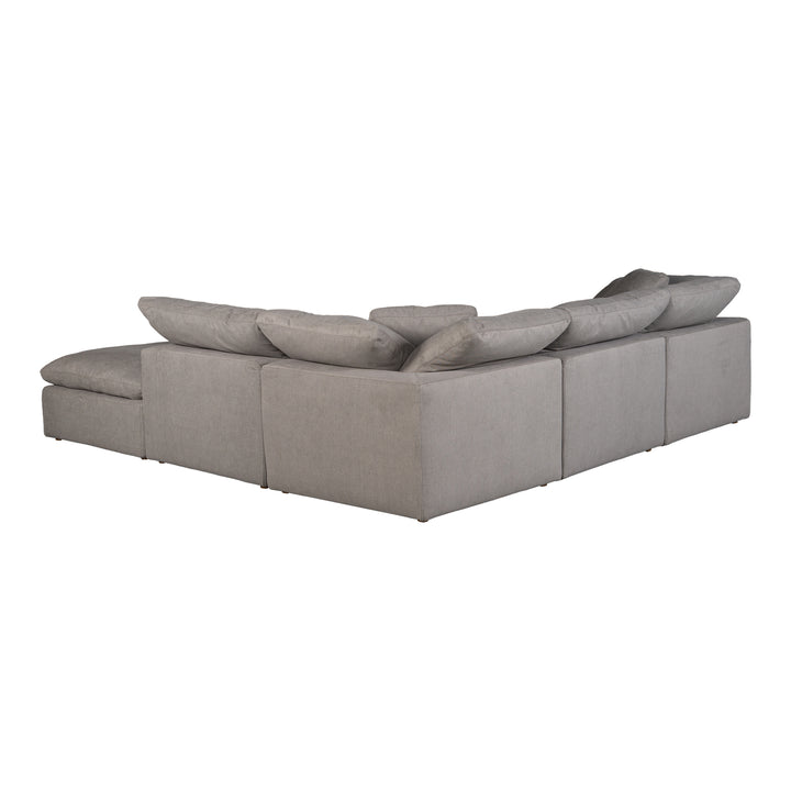 American Home Furniture | Moe's Home Collection - Terra Condo Dream Modular Sectional Performance Fabric Light Grey