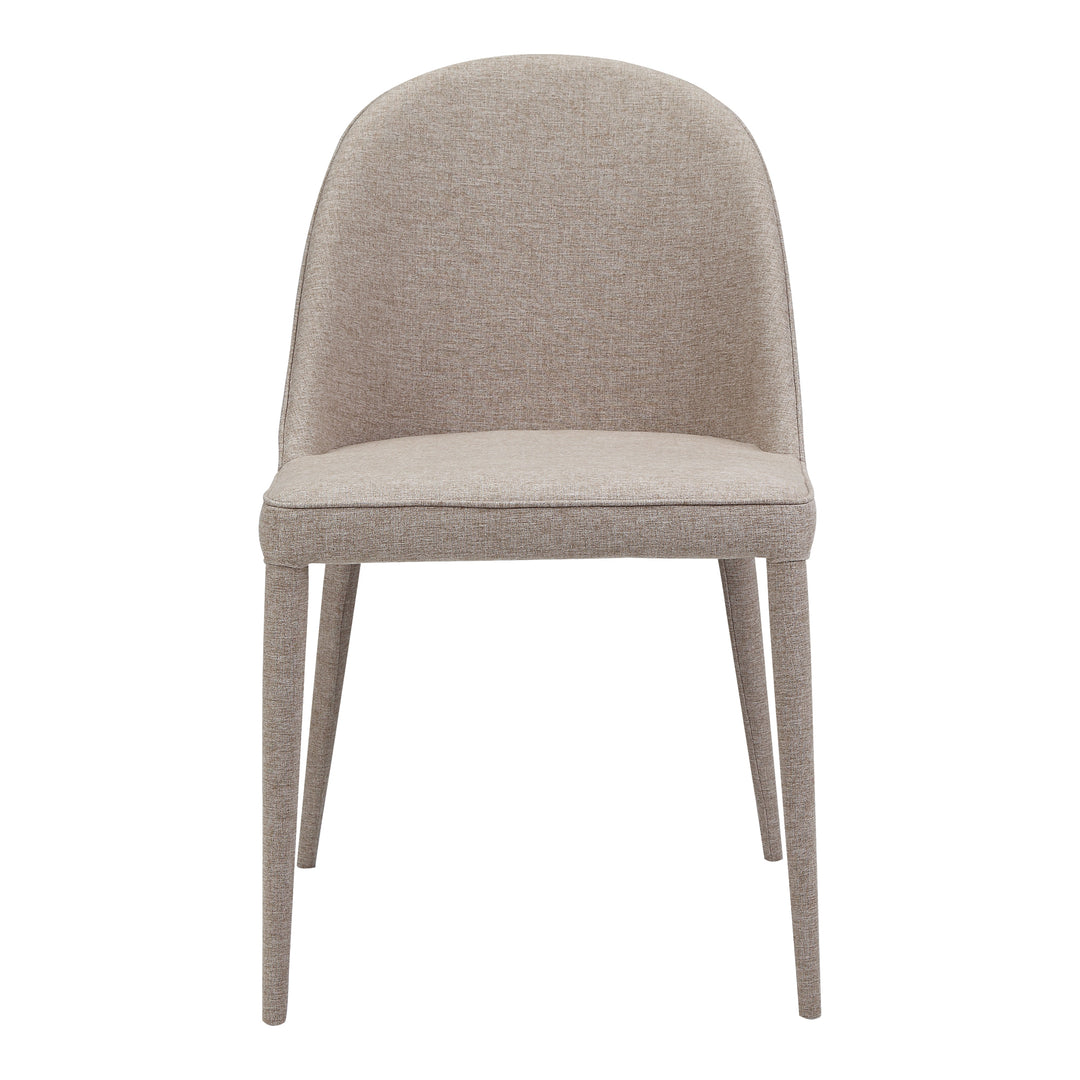 American Home Furniture | Moe's Home Collection - Burton Fabric Dining Chair Light Grey-Set Of Two