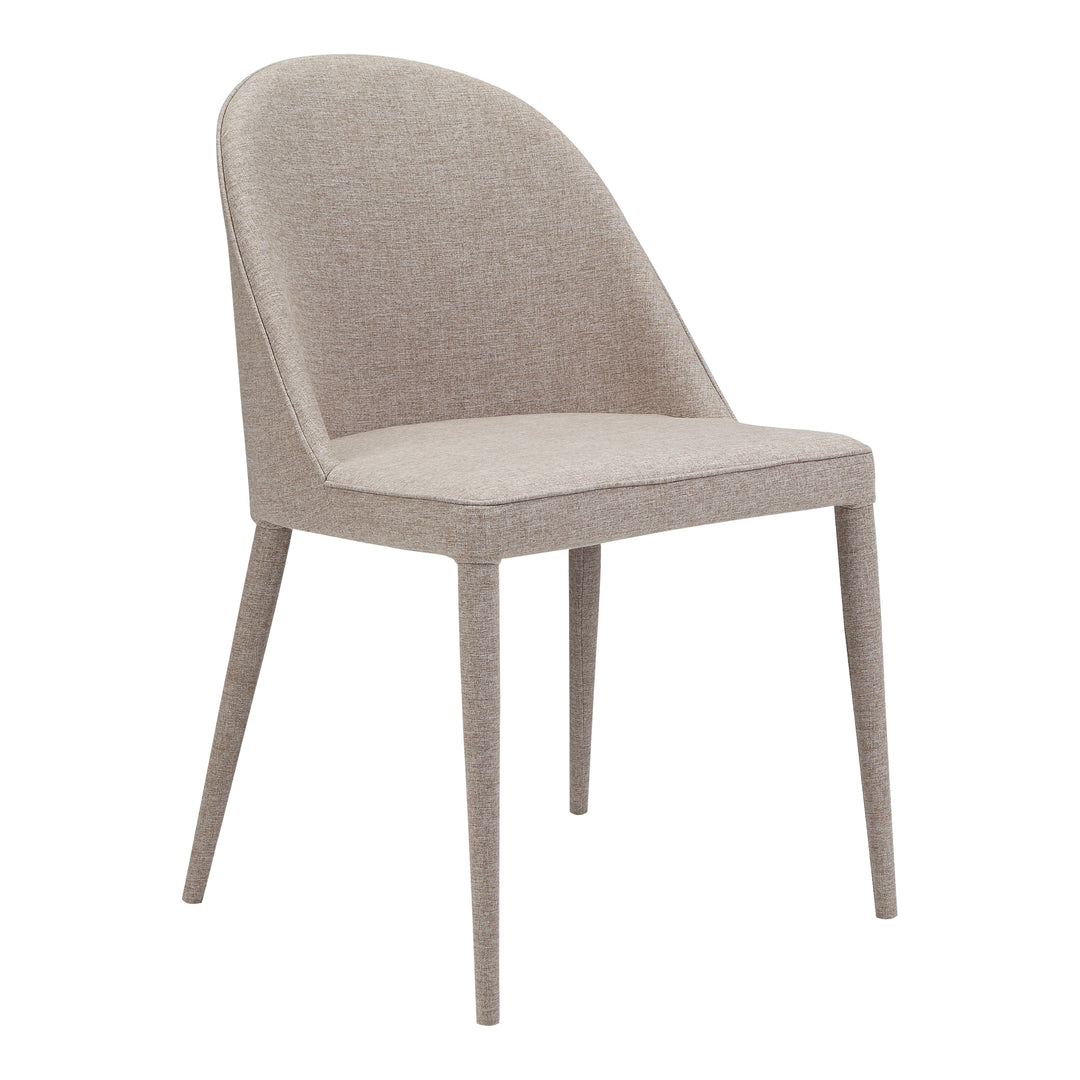 American Home Furniture | Moe's Home Collection - Burton Fabric Dining Chair Light Grey-Set Of Two