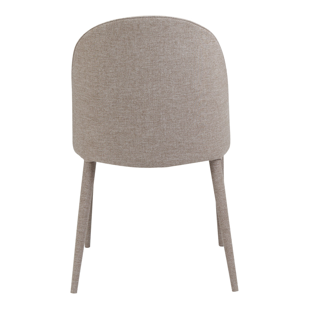 American Home Furniture | Moe's Home Collection - Burton Fabric Dining Chair Light Grey-Set Of Two