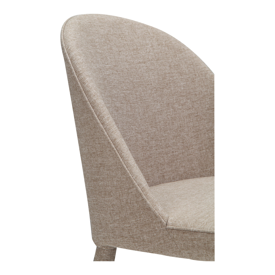 American Home Furniture | Moe's Home Collection - Burton Fabric Dining Chair Light Grey-Set Of Two