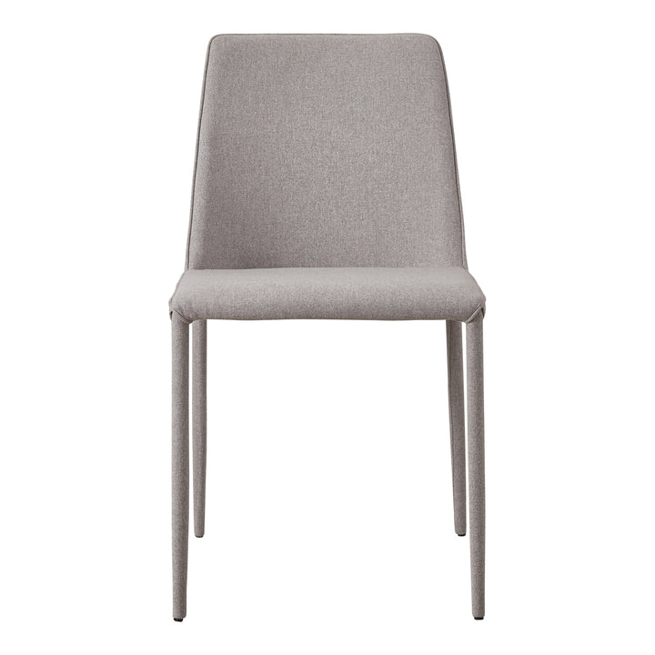 American Home Furniture | Moe's Home Collection - Nora Fabric Dining Chair Light Grey-Set Of Two