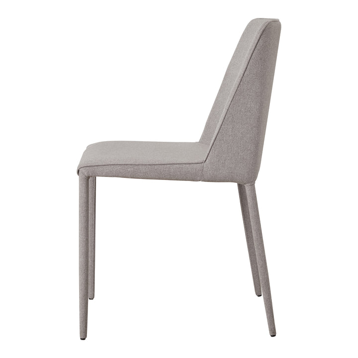 American Home Furniture | Moe's Home Collection - Nora Fabric Dining Chair Light Grey-Set Of Two