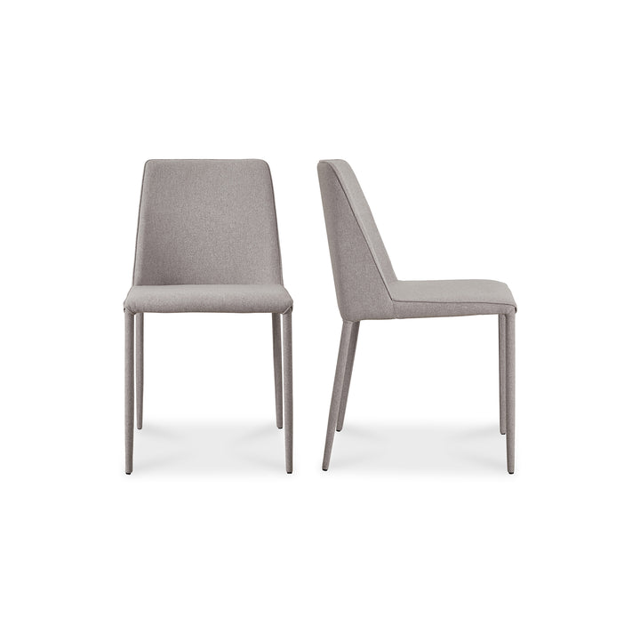 American Home Furniture | Moe's Home Collection - Nora Fabric Dining Chair Light Grey-Set Of Two