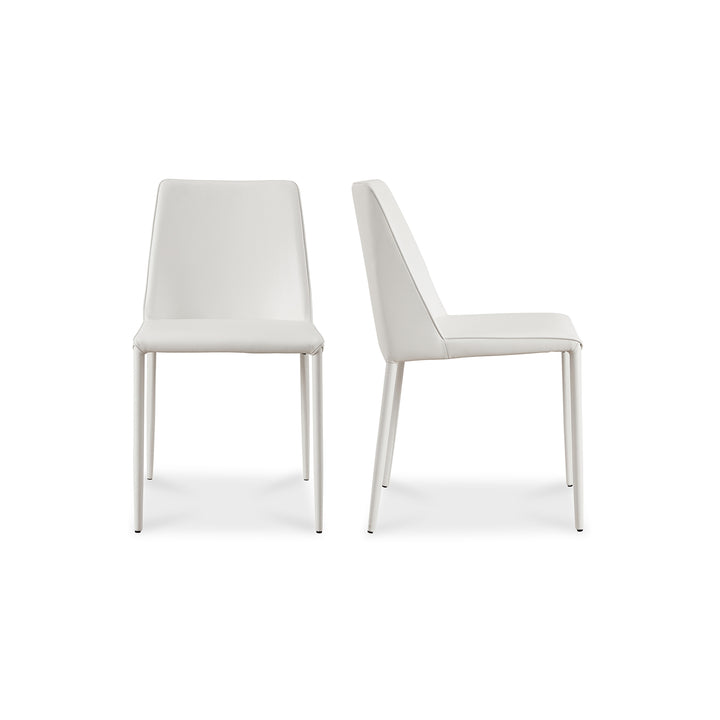 American Home Furniture | Moe's Home Collection - Nora Dining Chair White Vegan Leather-Set Of Two