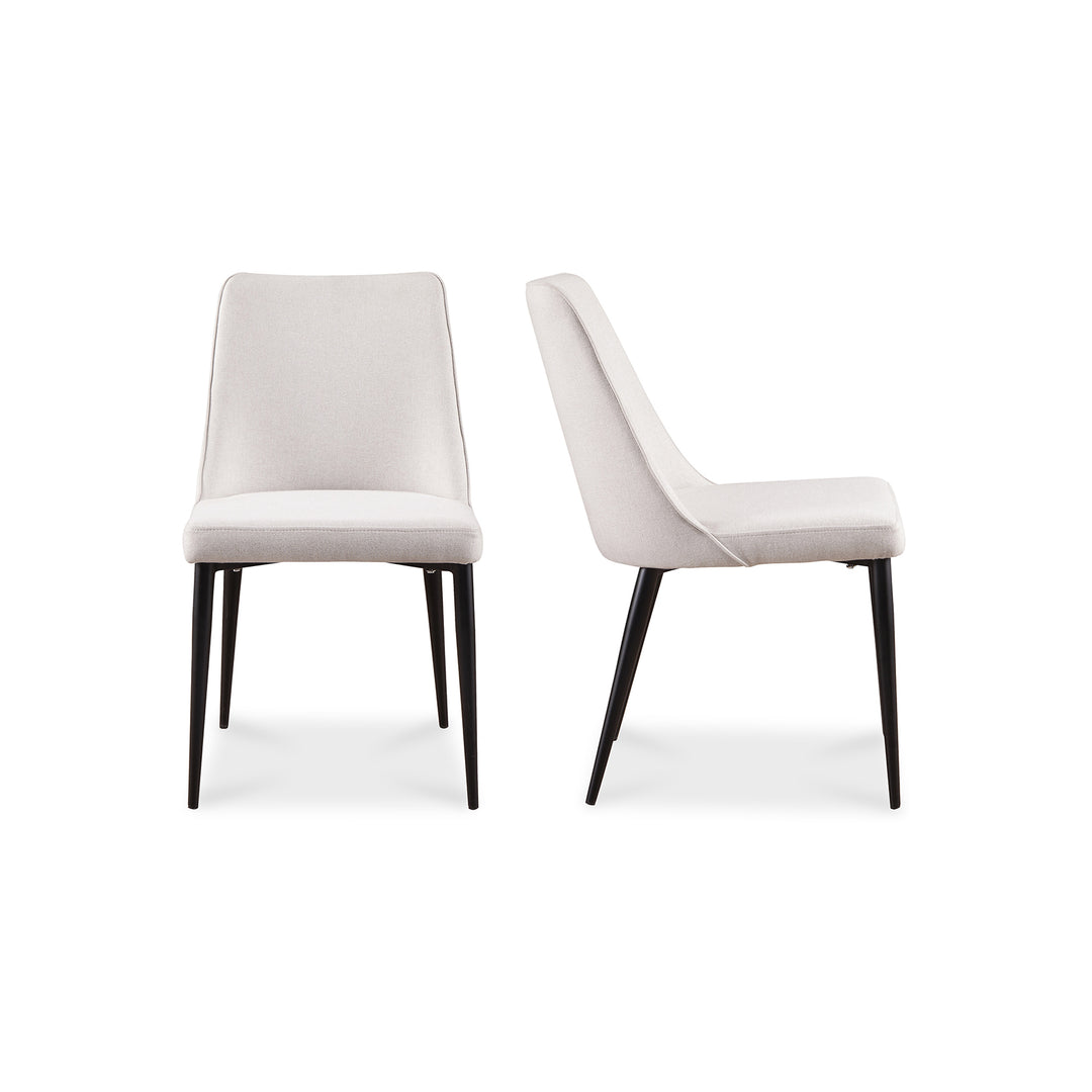 American Home Furniture | Moe's Home Collection - Lula Dining Chair Oatmeal-Set Of Two
