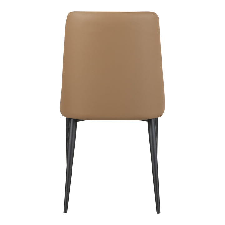 American Home Furniture | Moe's Home Collection - Lula Dining Chair Cool Tan Vegan Leather-Set Of Two