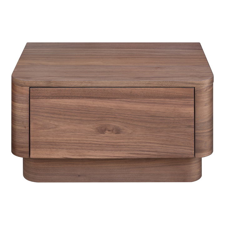 American Home Furniture | Moe's Home Collection - Round Off Nightstand Walnut