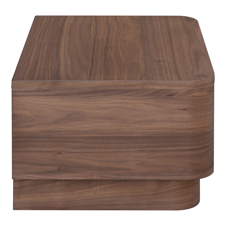 American Home Furniture | Moe's Home Collection - Round Off Nightstand Walnut