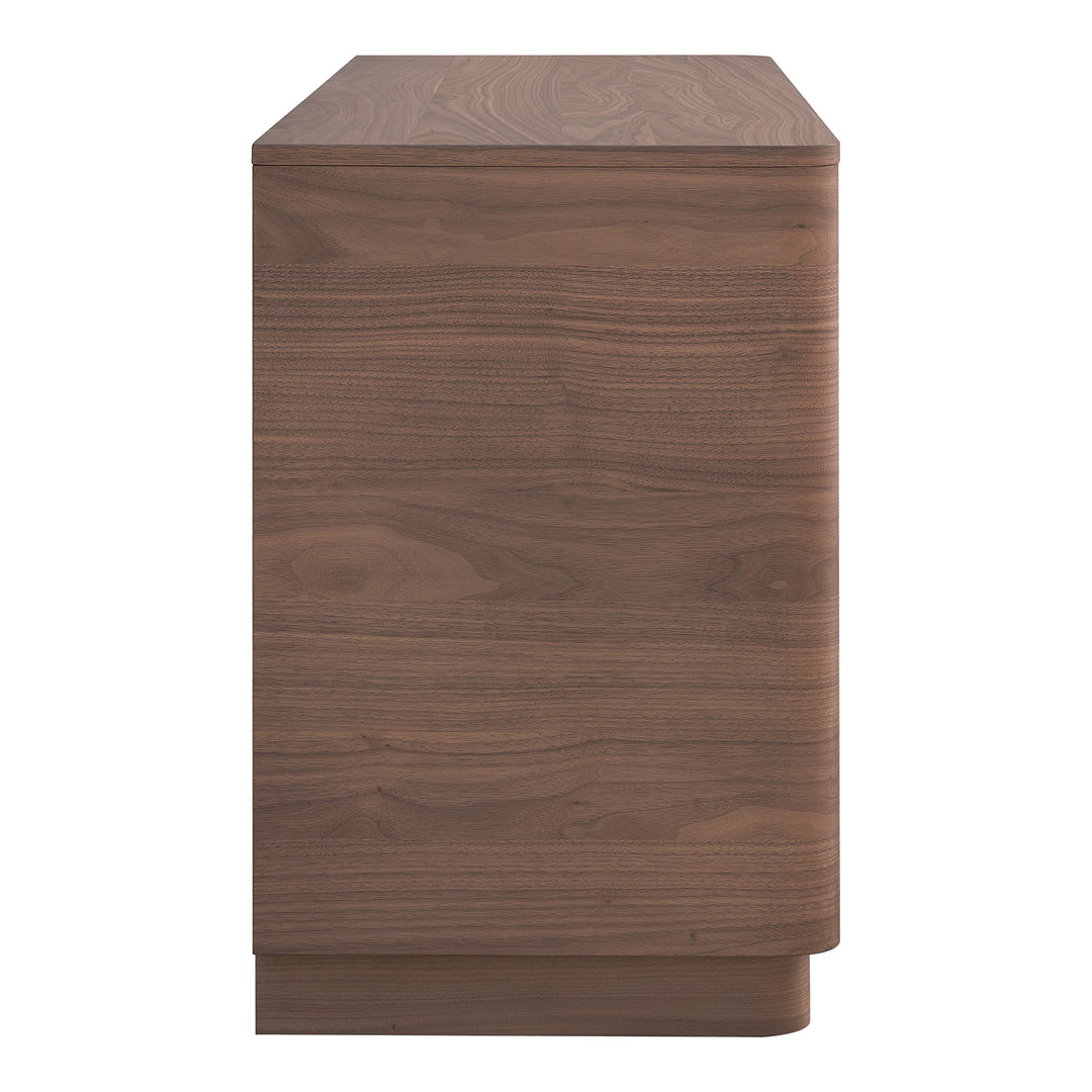 American Home Furniture | Moe's Home Collection - Round Off Dresser Walnut