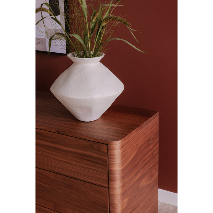 American Home Furniture | Moe's Home Collection - Round Off Dresser Walnut